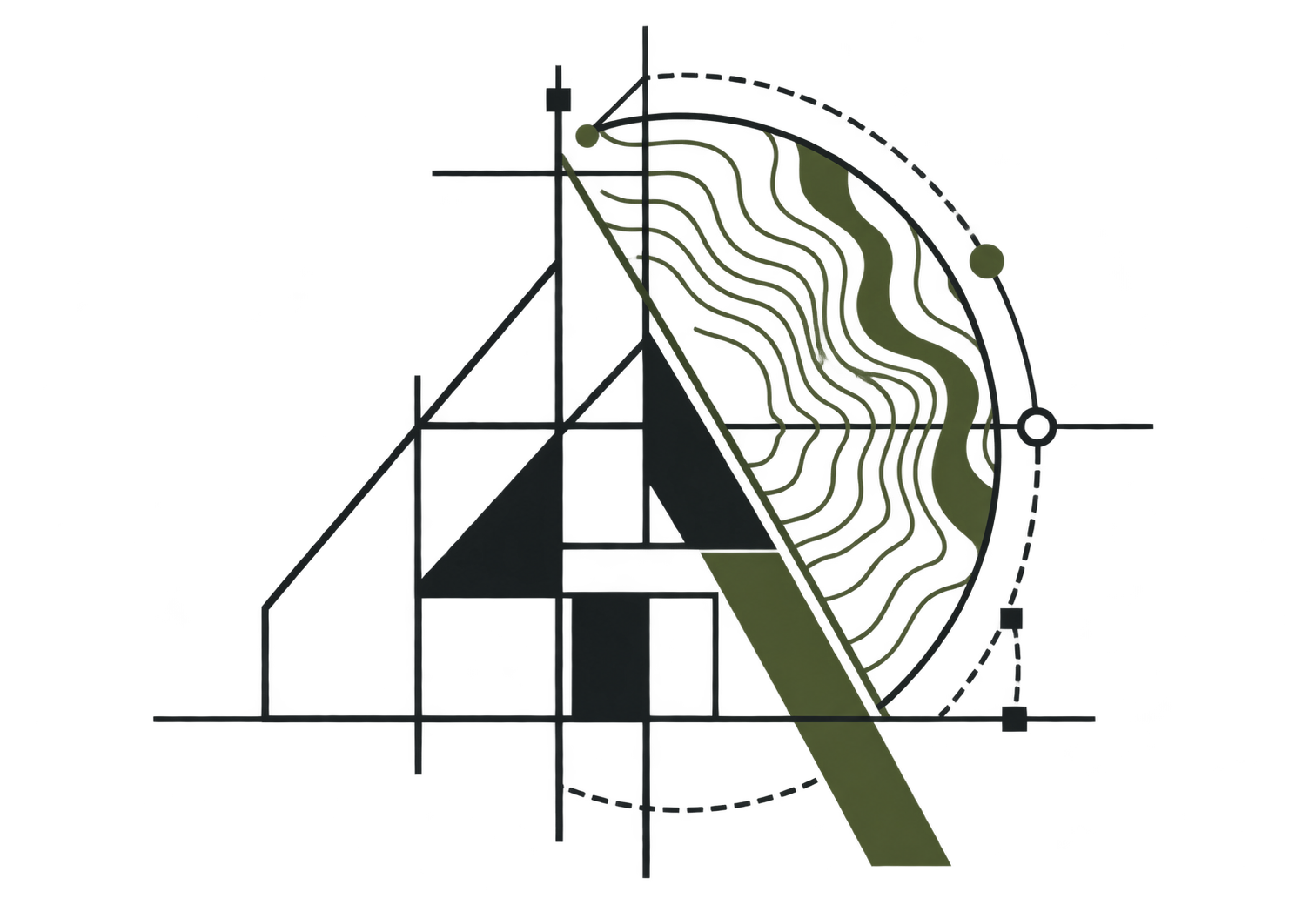 Architectural geometry and topographic contours: a connection between buildings and territory