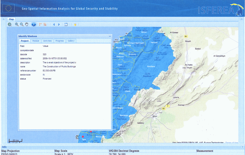 Additional SDI4LEB project-information view.